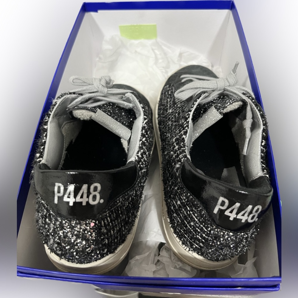 P448 Women’s Shaka Black Tweed Sneaker Size 37